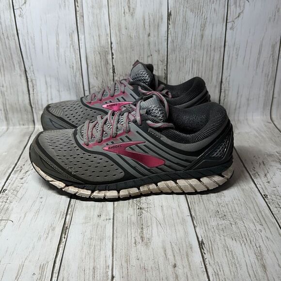 Brooks Women’s Gray Pink Ariel 18 Sneakers Running Trainers size 7 READ 1202711D - Picture 5 of 11